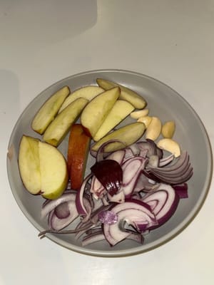 Prepare all the other ingredients like so