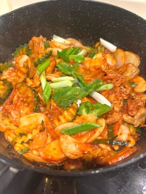 最後に餅とネギ