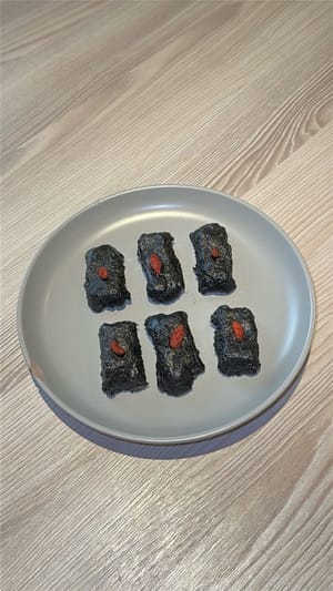 蒸黑芝麻年糕