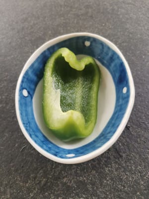 /4 grüne Chilis