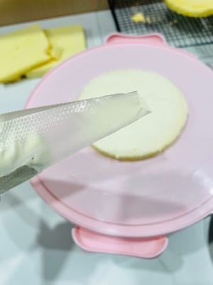 Dekorasi Tingkat Lanjut
~Pasang Kantong Dekorasi: Letakkan ujung dekorasi ke dalam kantong dekorasi terlebih dahulu (saya lupa mengambil foto langkah ini), dan potong mulut agar sesuai dengan bentuk bunga (misalnya mulut kecil untuk mulut bundar, mulut yang sedikit lebih besar dan sesuai untuk mulut berbentuk bintang).