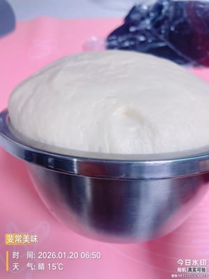 生地を30℃前後の暖かく湿度の高い場所に置き、生地が2倍の大きさになるまで発酵させます。

オーブンや発酵器がない場合は、生地を入れるボウルの下に温水を入れたボウルを置き、水温が35℃を超えないように注意しながら、湯せんで発酵させます。