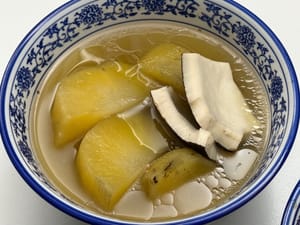 Eine leichte, süße und wohltuende Suppe ist perfekt.