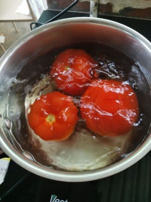 煮西红柿1分钟