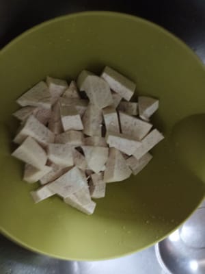 Tagliare a pezzetti o secondo il gusto