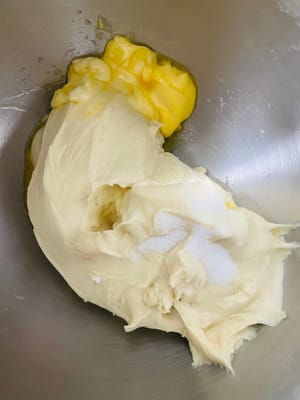 add salt and melt butter, then knead! The goal is to create a