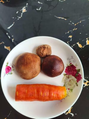 60 g de zanahoria y champiñones