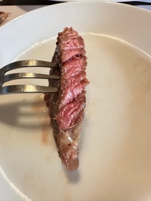 la cottura della bistecca dipende dalle preferenze personali. Oggi l'ho fritta al sangue.
