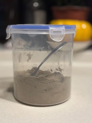 검은 참깨 가루