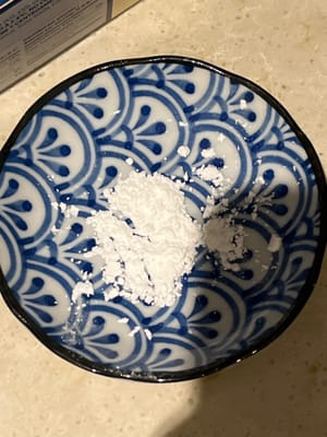 3 gramos de fécula de maíz