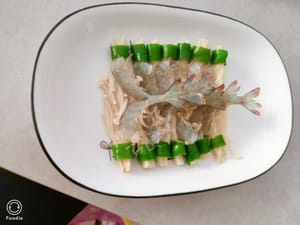 依次摆盘。