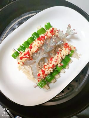 水开上高蒸6分钟。