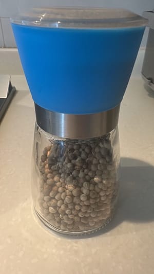 Subtle white pepper
