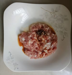 Das Hackfleisch mit Salz und Kochwein 10 Minuten marinieren.