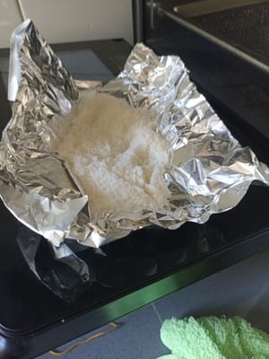 Nehmen Sie dann auch die Kokosraspeln heraus
