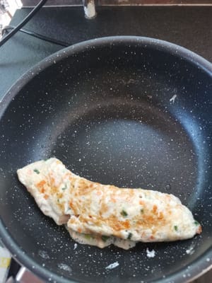 roll until the end of the Teflon is finished