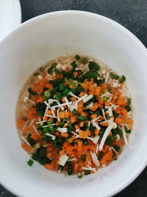 then put the egg white mixture in