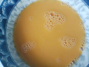 Stir into egg batter and set aside.