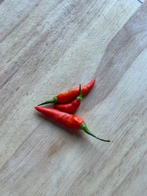 chiles rojos pequeños