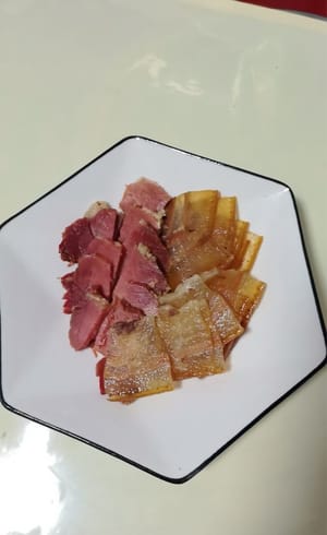 Remove from heat, cool and slice