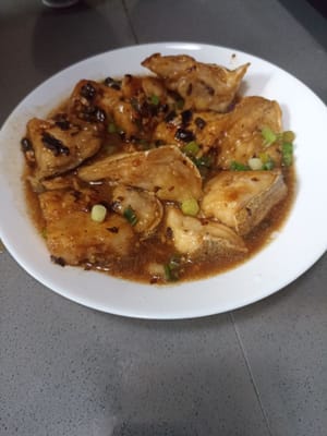 Braised grouper with preserved beans siap Di hidangkan