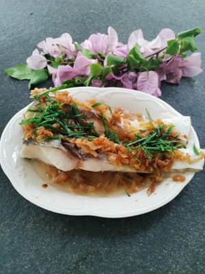 서빙할 준비가 된 생선