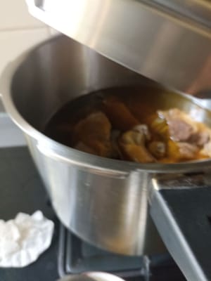 Wir öffnen den Instant Pot, nachdem er abgekühlt ist.