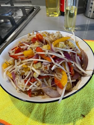 把調味料炒勻，完成！