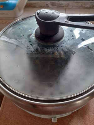 Quindi coprire, attendere la cottura