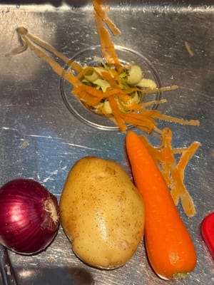 cipolle, patate, carote