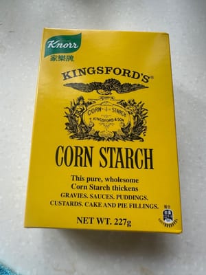 Ein großer Löffel Maisstärke