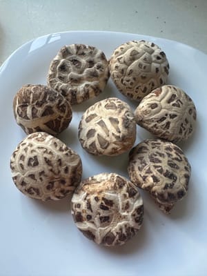 Getrocknete Shiitake-Pilze