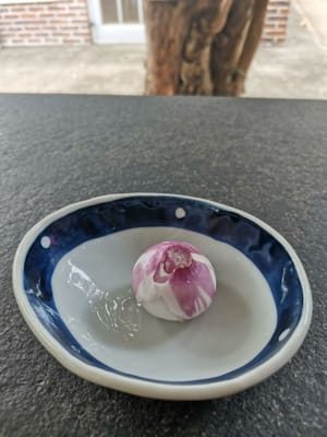 scalogni tagliati a fettine sottili