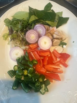 เตรียมส่วนผสมทั้งหมดภายใต้หัวข้อ “เครื่องปรุงรส” ตามที่แสดงไว้