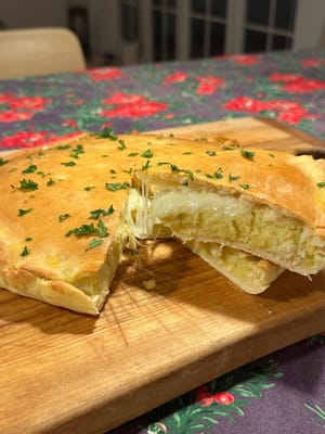 蓬鬆地瓜起司麵包