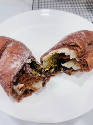 巧克力爆漿麻薯軟歐包