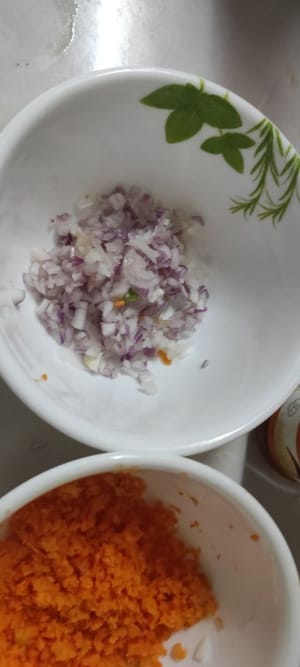 piccoli pezzi di cipolle tritate