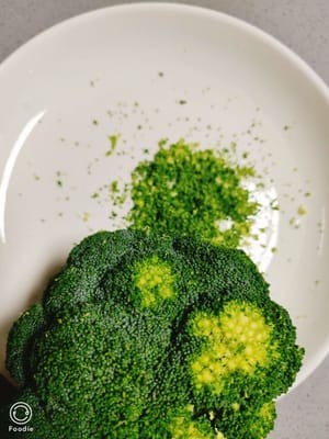 Prepare some chopped broccoli.