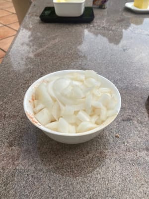 Coupez vos oignons en dés
