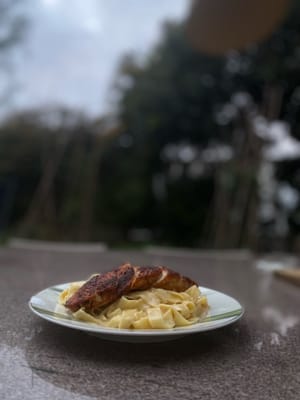 Ajoutez votre poulet aux pâtes