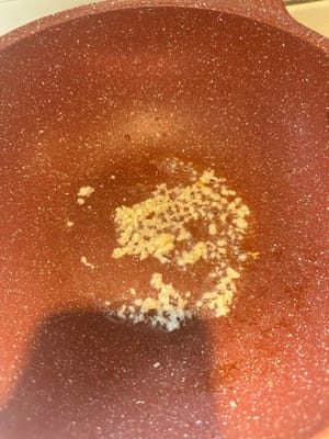Heat the pan, add oil, and then pour the potatoes in and stir-fry