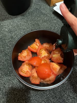 add water and cook over high heat