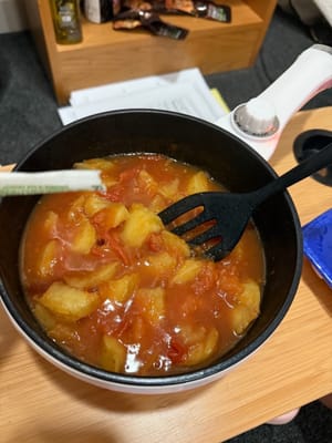 Add potatoes and sugar