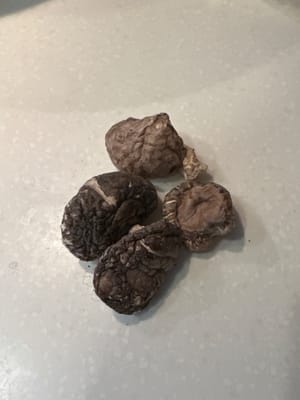 funghi shiitake secchi