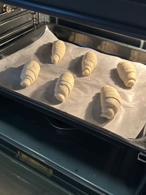 Coloque la bandeja en un lugar cálido y déjela reposar por segunda vez durante unos 45 minutos.