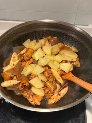 Followed by konjac, bamboo shoots and lastly potatoes