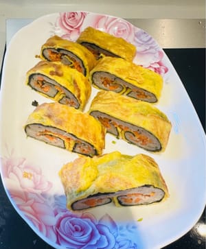 完成後，切成小塊。