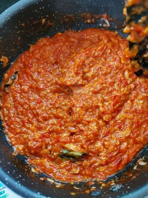 lalu aduk2 sampai udang kering nya tercampur rata