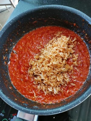 lalu masuk Kan ke adonan sambal tadi