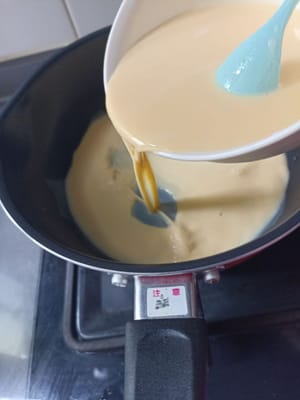 Tuangkan kedalam panci